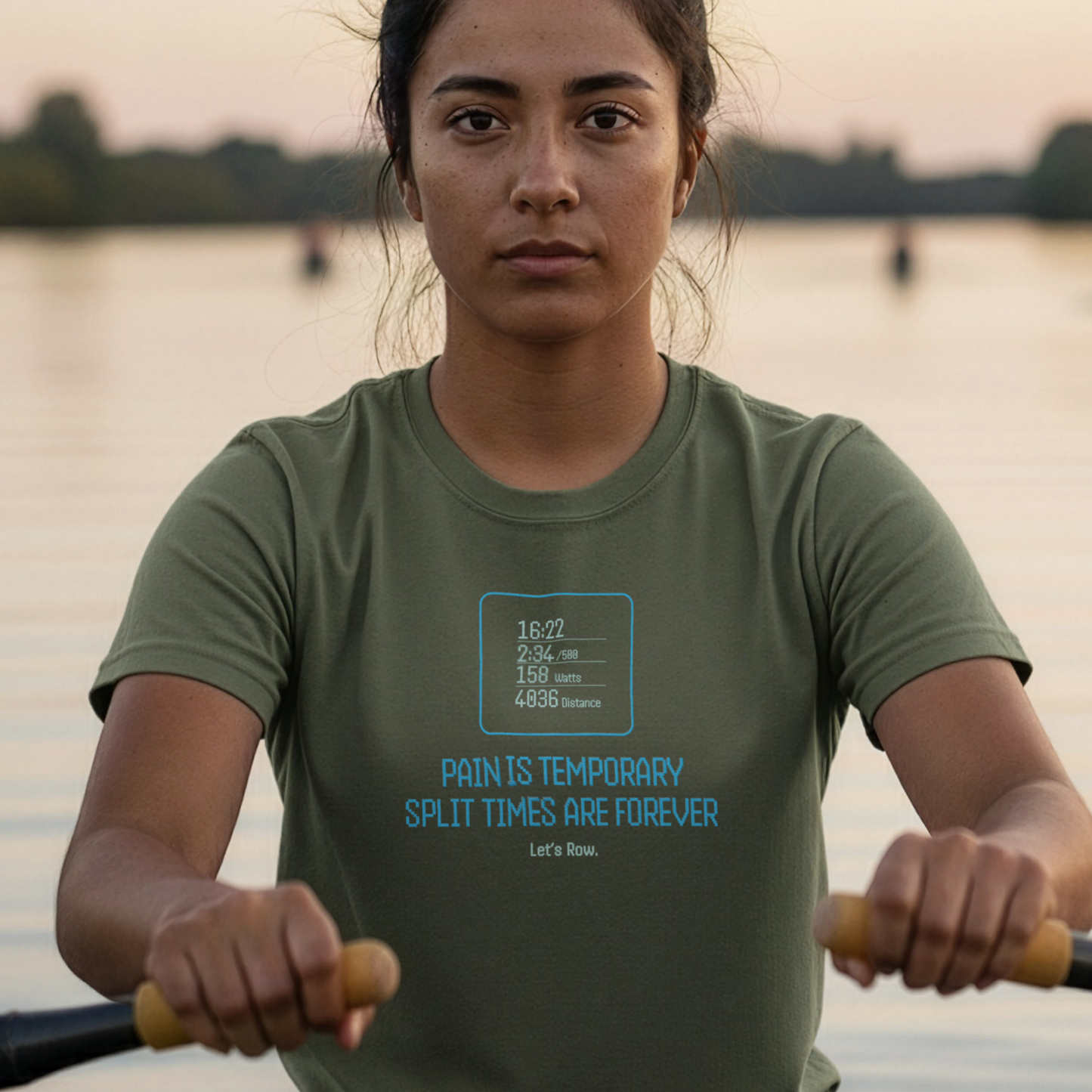 Pain Is Temporary — Split Time Edition | Premium Rowing Tee