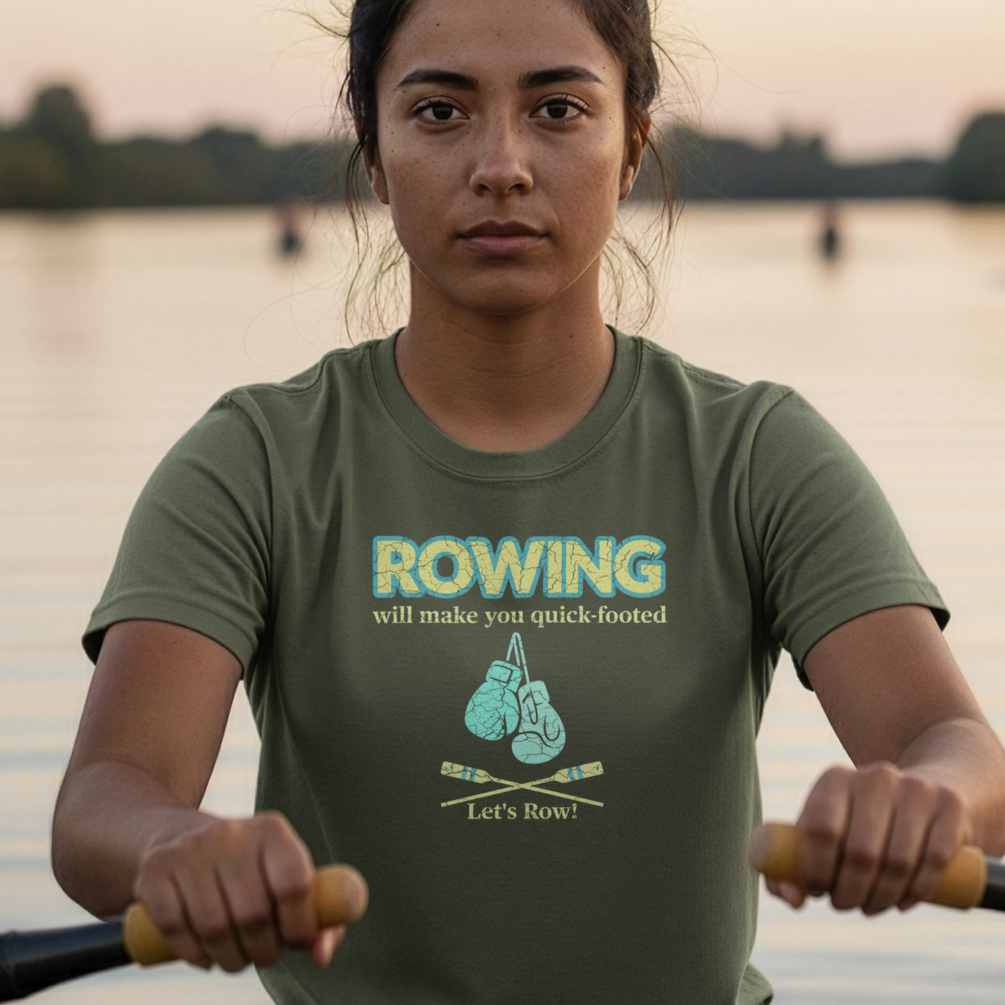 Rowing Will Make You Quick Footed | Premium Rowing Tee