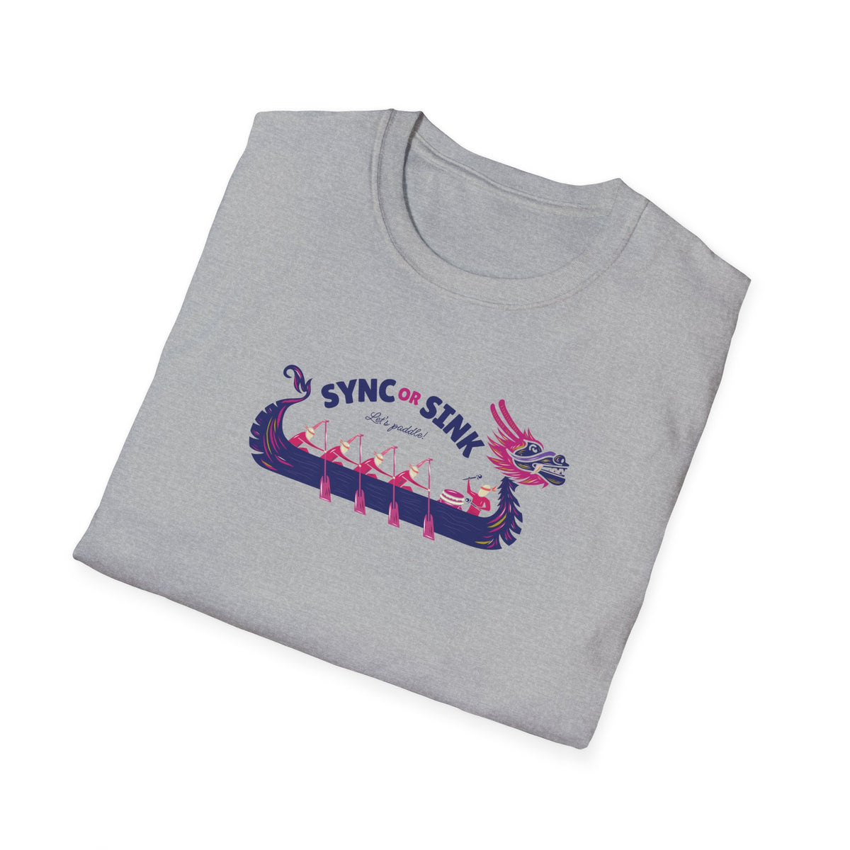Sync or Sink | Dragon Boat Shirt | Premium Paddling Tee - RR