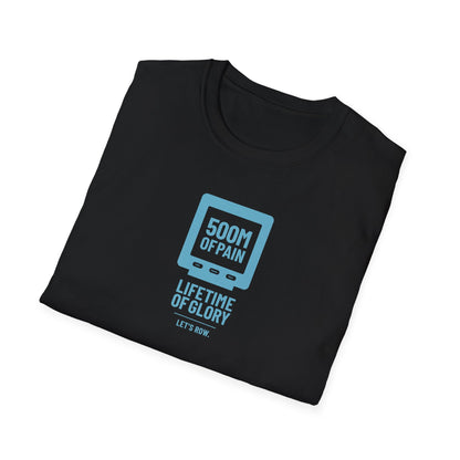 500M of Pain — Vertical Monitor Edition | Premium Rowing Tee