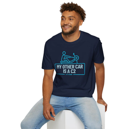My Other Car Is an Erg — Badge Line Edition | Premium Rowing Tee