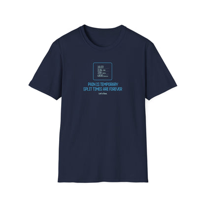 Pain Is Temporary — Split Time Edition | Premium Rowing Tee