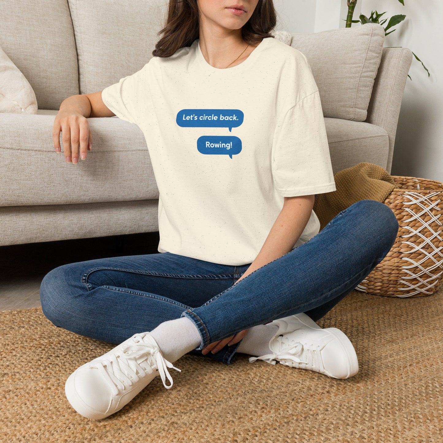 Circle Back | Text Message Edition | Premium Rowing Tee