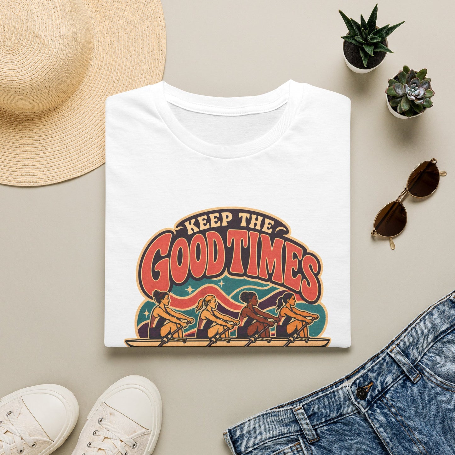 Keep The Good Times Rowing | Premium Rowing Tee
