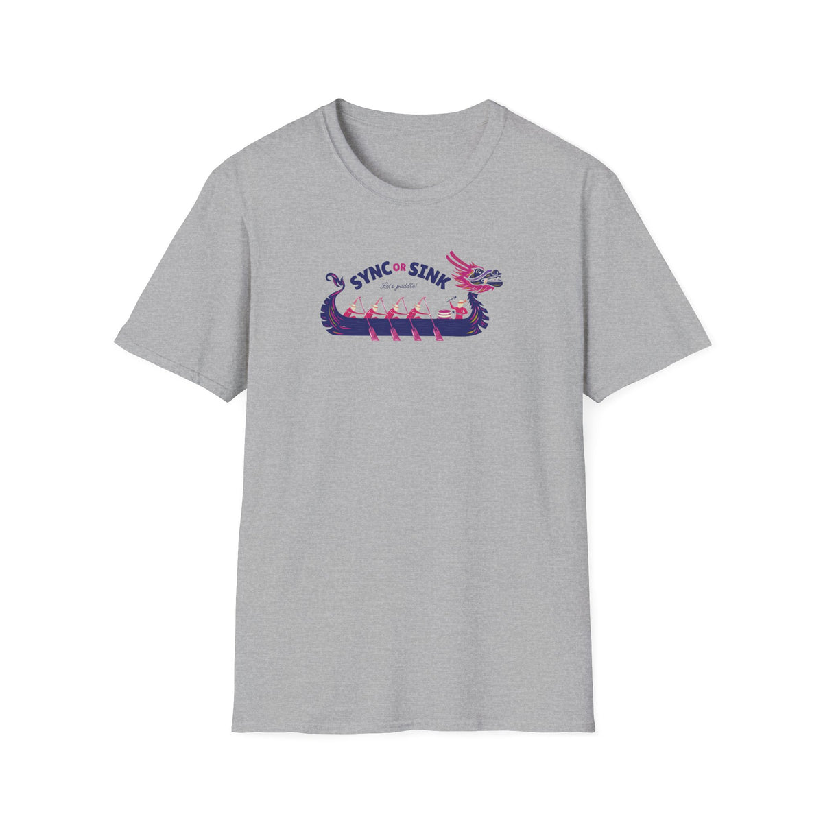 Sync or Sink | Dragon Boat Shirt | Premium Paddling Tee - RR