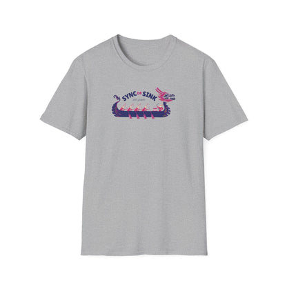 Sync or Sink | Dragon Boat Shirt | Premium Paddling Tee - RR