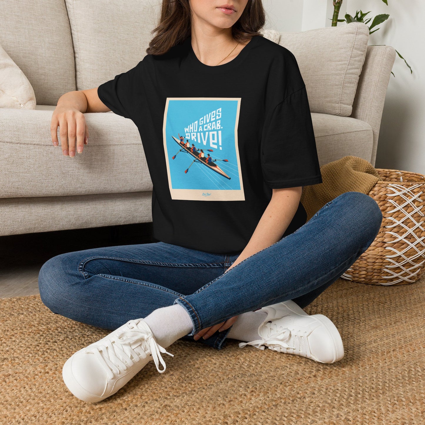 Who Gives a Crab. Drive! | Premium Rowing Tee