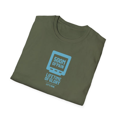 500M of Pain — Vertical Monitor Edition | Premium Rowing Tee