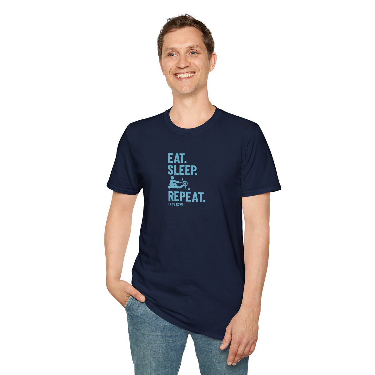 Eat Sleep Erg Repeat — Icon Edition | Premium Rowing Tee - RR