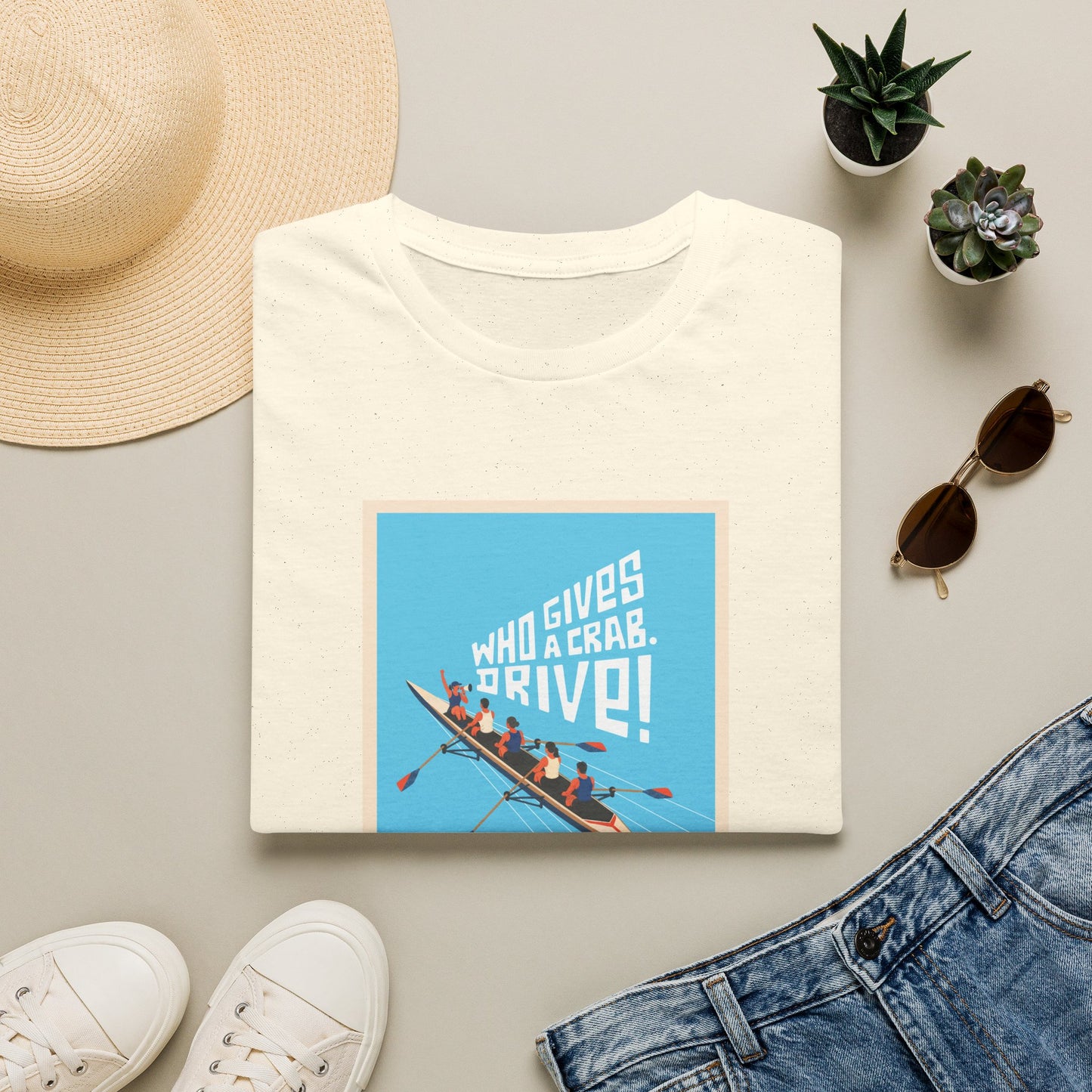 Who Gives a Crab. Drive! | Premium Rowing Tee