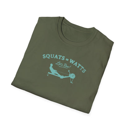 Squats = Watts | Premium Rowing Tee - RR