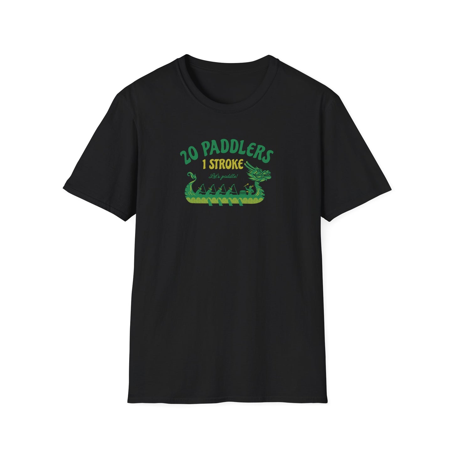 20 Paddlers 1 Stroke | Dragon Boat Team Shirt | Premium Paddling Tee