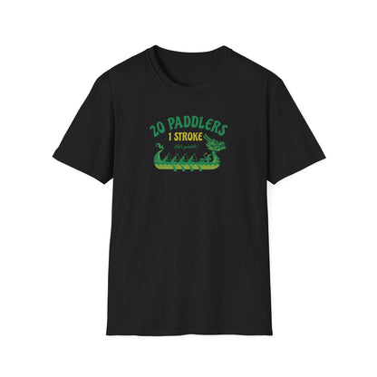 20 Paddlers 1 Stroke | Dragon Boat Team Shirt | Premium Paddling Tee