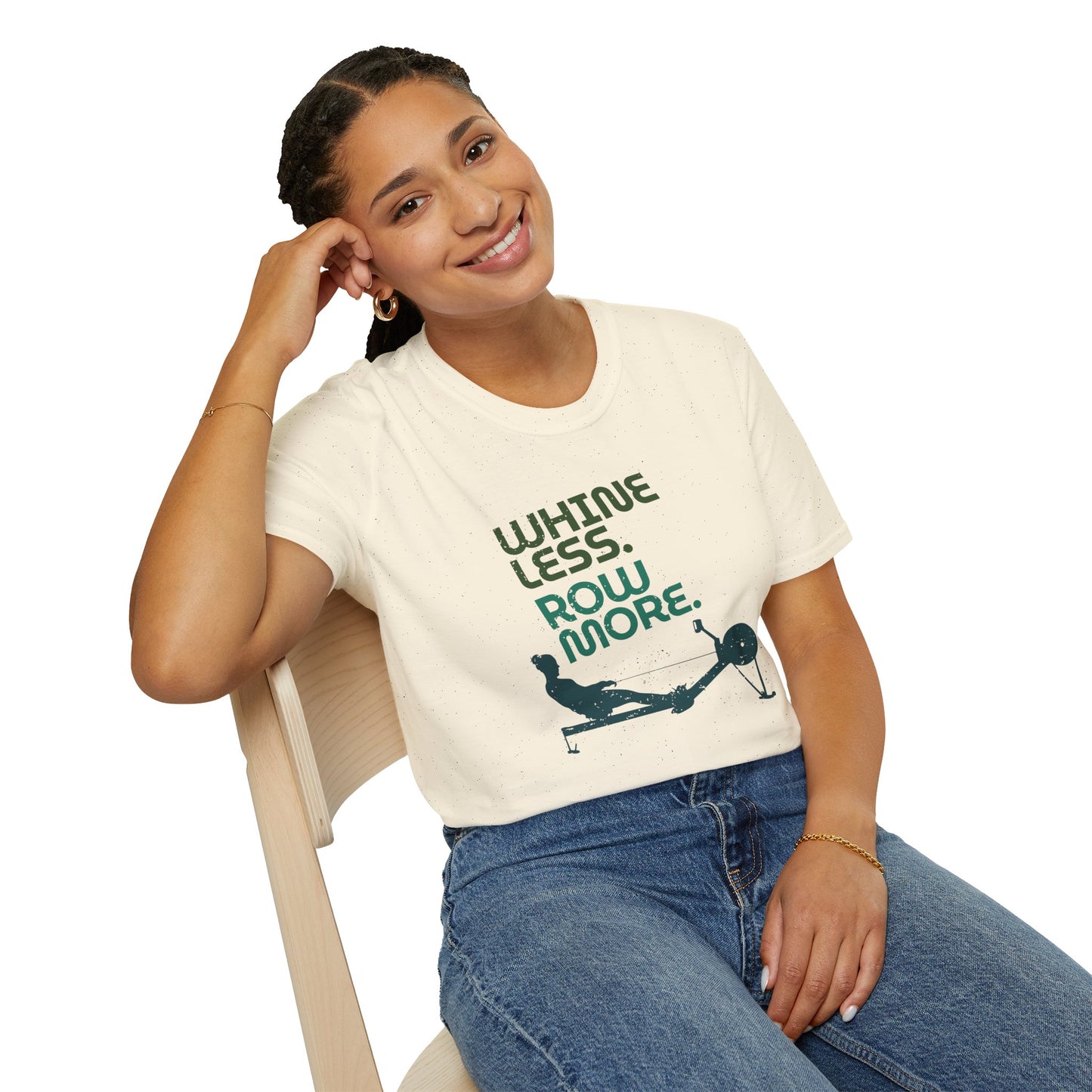 Whine Less. Row More. | Premium Rowing Tee