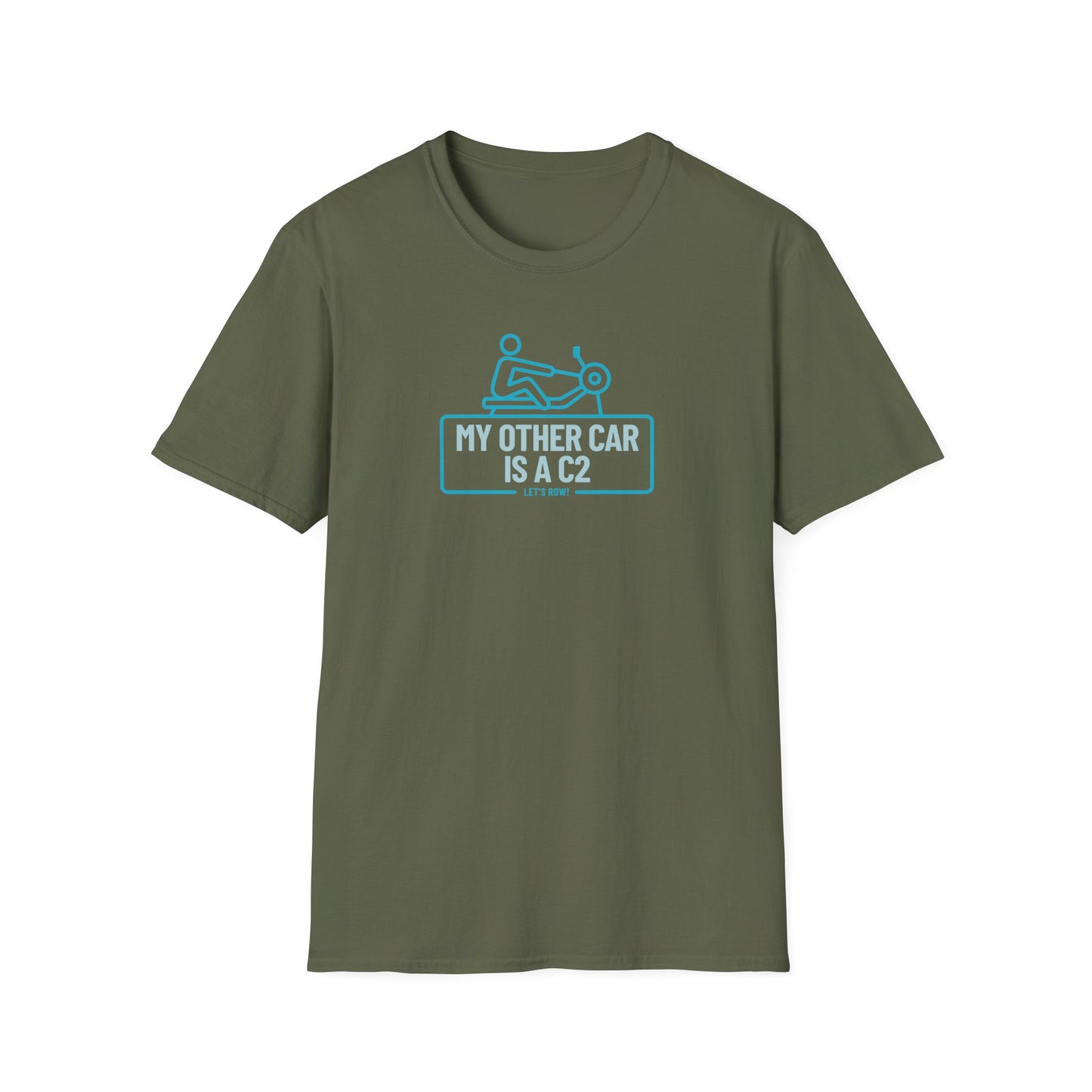 My Other Car Is an Erg — Badge Line Edition | Premium Rowing Tee