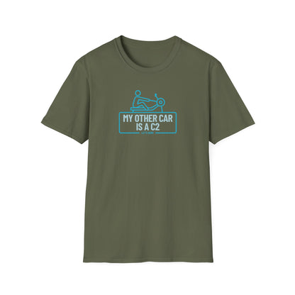 My Other Car Is an Erg — Badge Line Edition | Premium Rowing Tee