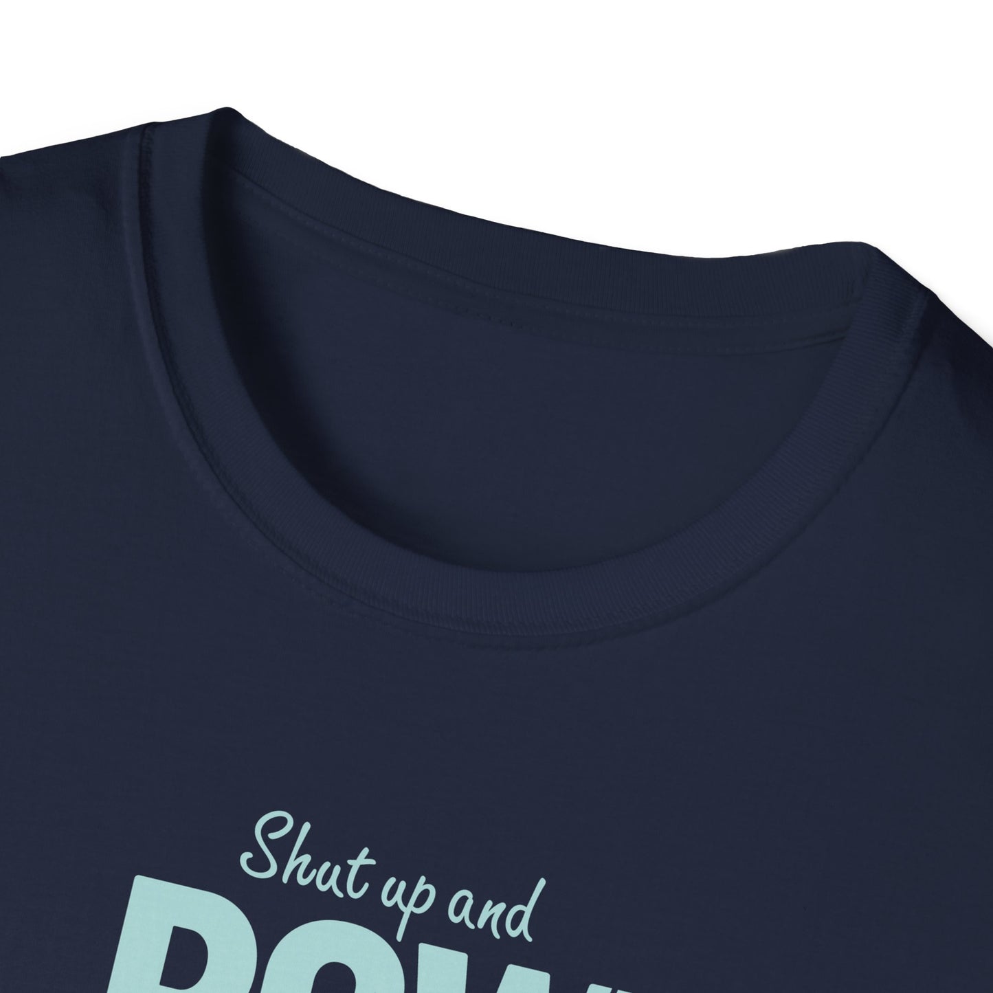 Shut Up and Row — Oar Script Edition | Premium Rowing Tee