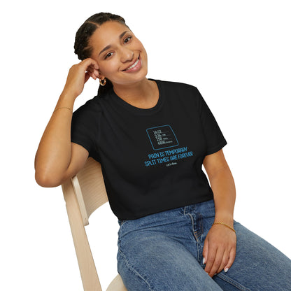 Pain Is Temporary — Split Time Edition | Premium Rowing Tee