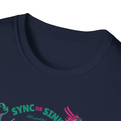 Sync or Sink | Dragon Boat Shirt | Premium Paddling Tee - RR