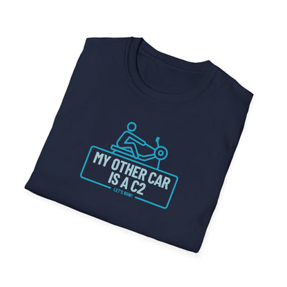 My Other Car Is an Erg — Badge Line Edition | Premium Rowing Tee