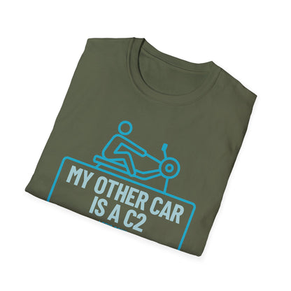 My Other Car Is an Erg — Badge Line Edition | Premium Rowing Tee