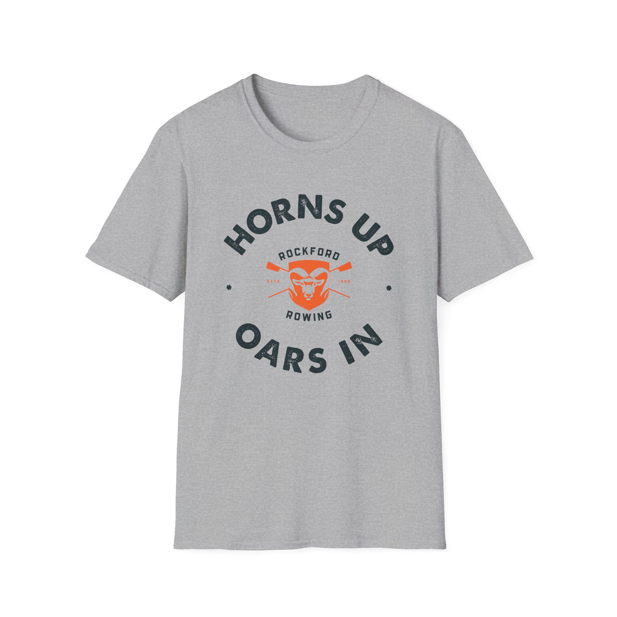 Horns Up Oars In | Premium Rowing Tee - RR