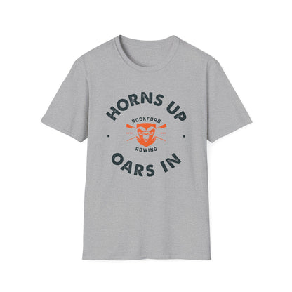 Horns Up Oars In | Premium Rowing Tee - RR