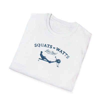 Squats = Watts | Premium Rowing Tee - RR