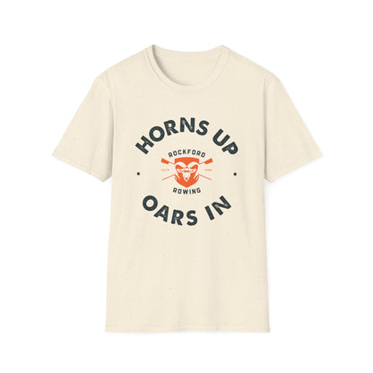 Horns Up Oars In | Premium Rowing Tee - RR