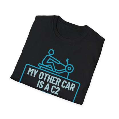 My Other Car Is an Erg — Badge Line Edition | Premium Rowing Tee