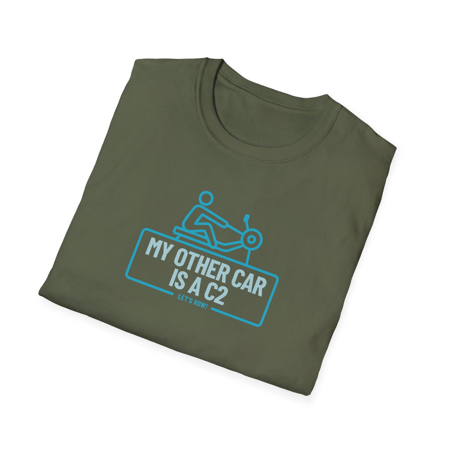 My Other Car Is an Erg — Badge Line Edition | Premium Rowing Tee