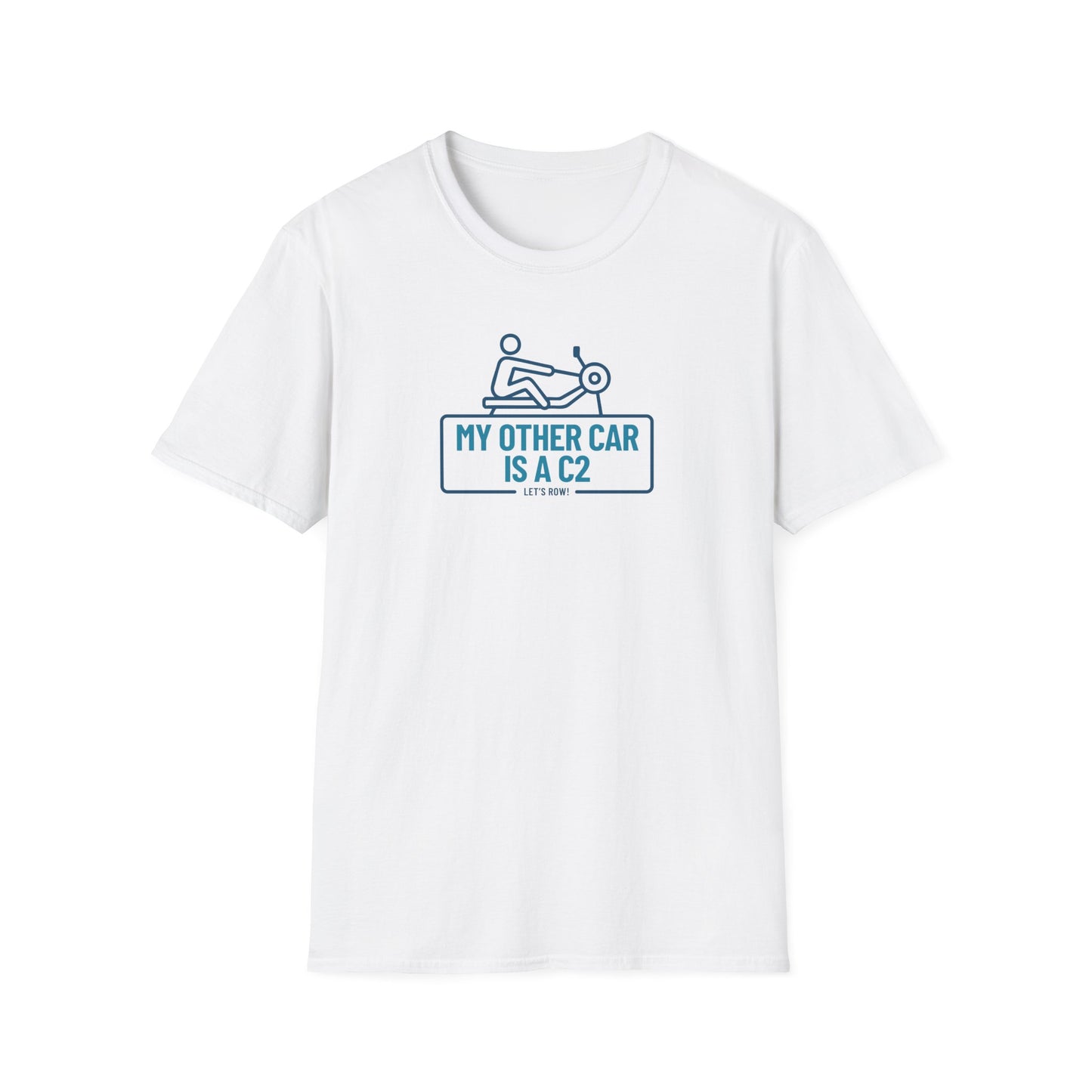 My Other Car Is an Erg — Badge Line Edition | Premium Rowing Tee