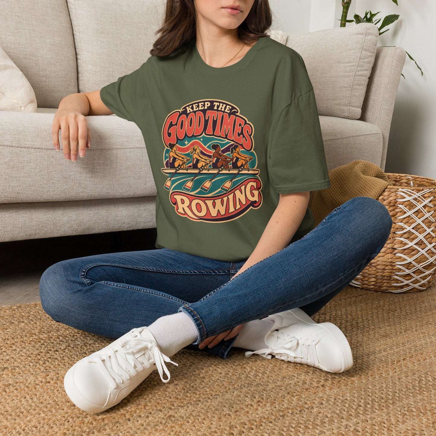 Keep The Good Times Rowing | Premium Rowing Tee