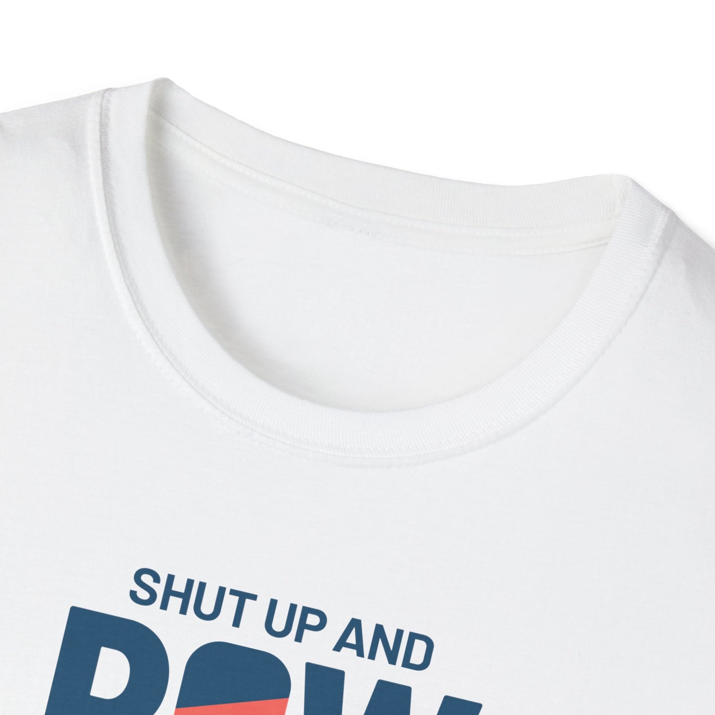 Shut Up and Row — Stripe Icon Edition | Premium Rowing Tee