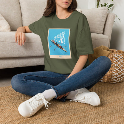 Who Gives a Crab. Drive! | Premium Rowing Tee