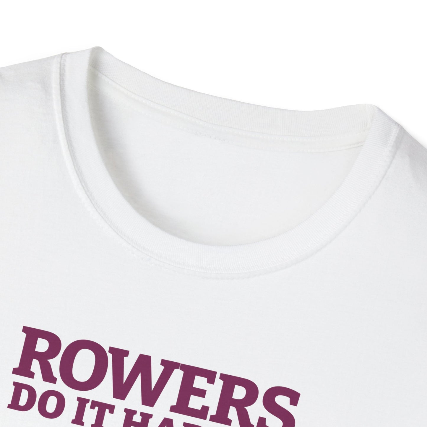 Rowers Do It Harder — Bold Classic Edition | Premium Rowing Tee