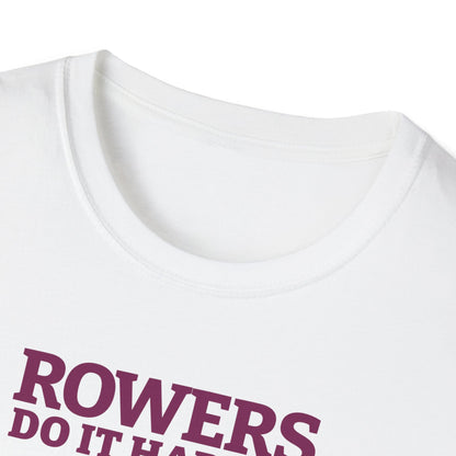 Rowers Do It Harder — Bold Classic Edition | Premium Rowing Tee