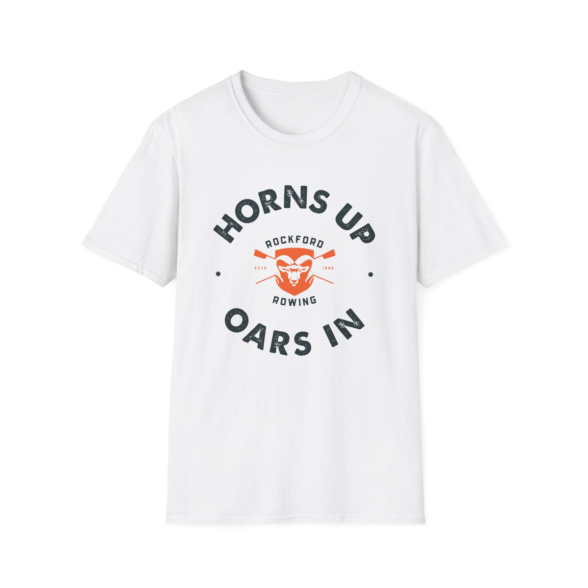 Horns Up Oars In | Premium Rowing Tee - RR