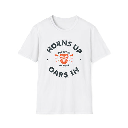 Horns Up Oars In | Premium Rowing Tee - RR