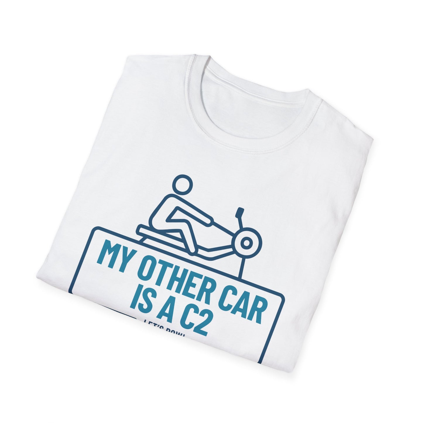 My Other Car Is an Erg — Badge Line Edition | Premium Rowing Tee
