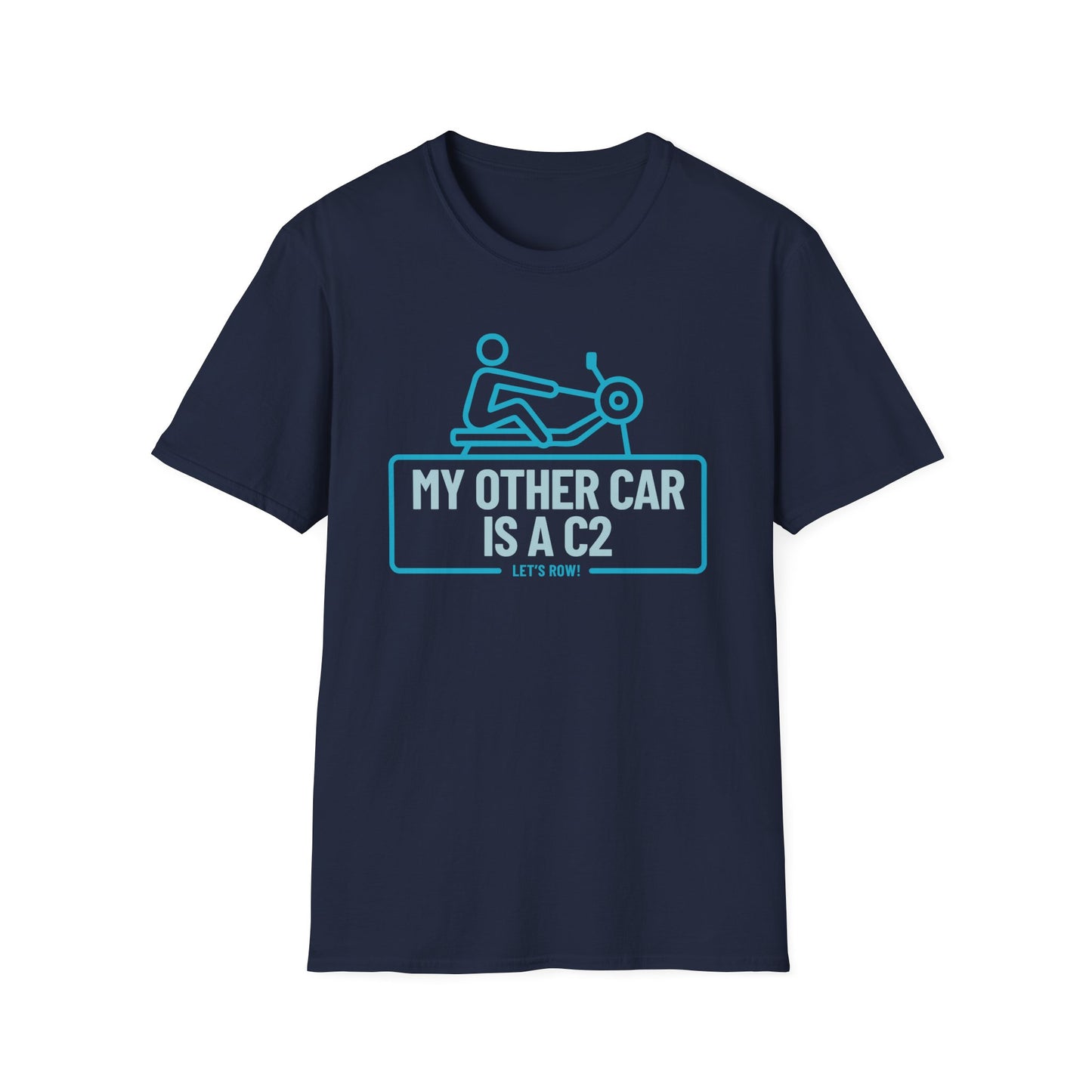 My Other Car Is an Erg — Badge Line Edition | Premium Rowing Tee
