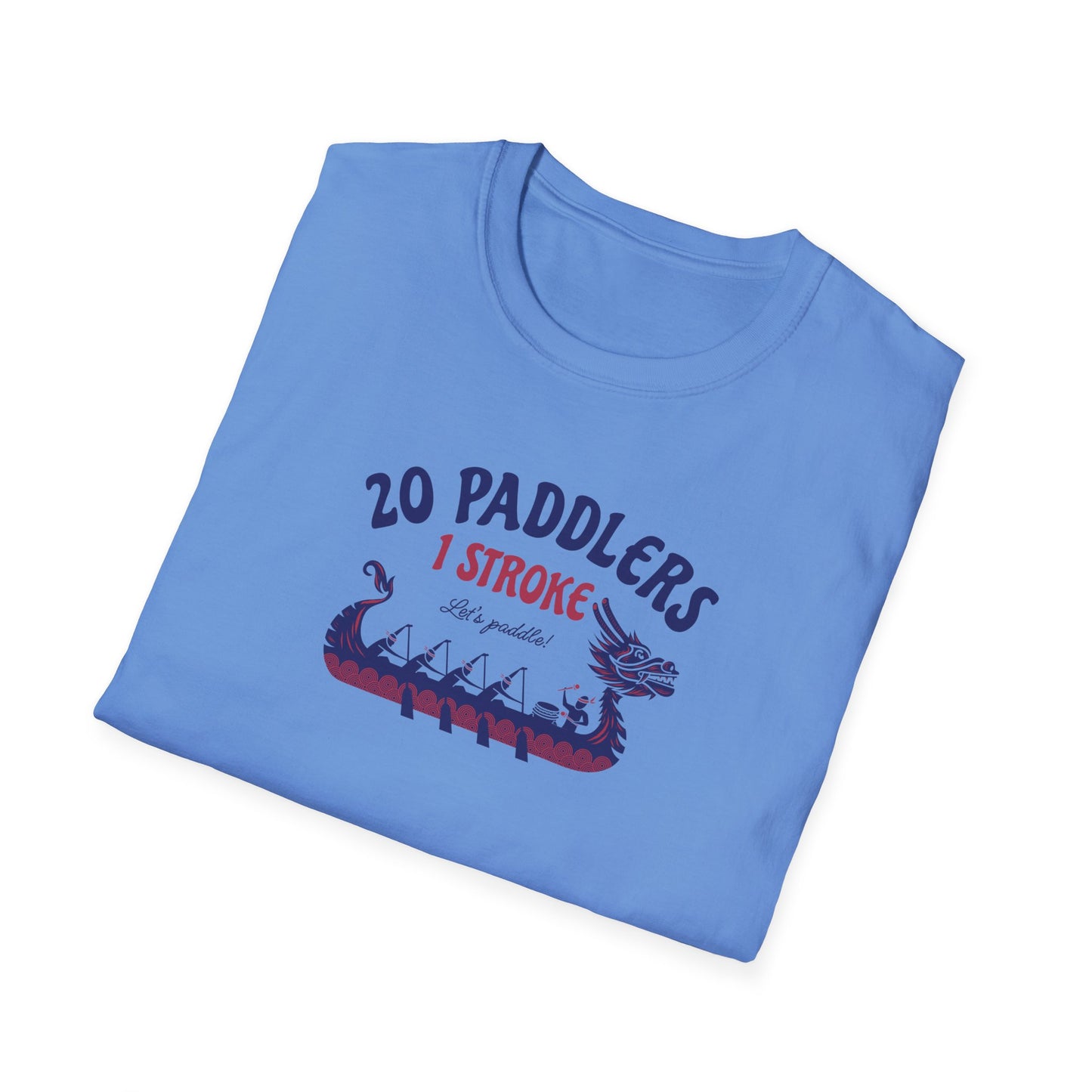 20 Paddlers 1 Stroke | Dragon Boat Team Shirt | Premium Paddling Tee