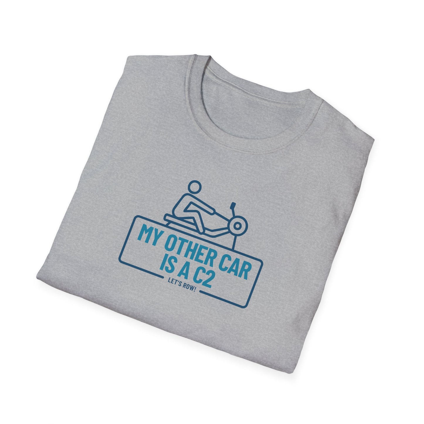 My Other Car Is an Erg — Badge Line Edition | Premium Rowing Tee