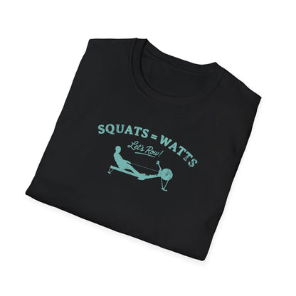 Squats = Watts | Premium Rowing Tee - RR