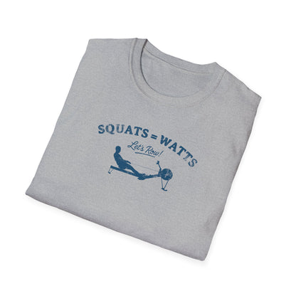 Squats = Watts | Premium Rowing Tee - RR