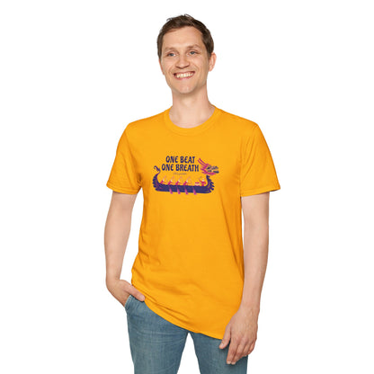 One Beat One Breath Dragon Boat T-Shirt | Premium Paddling Tee - RR