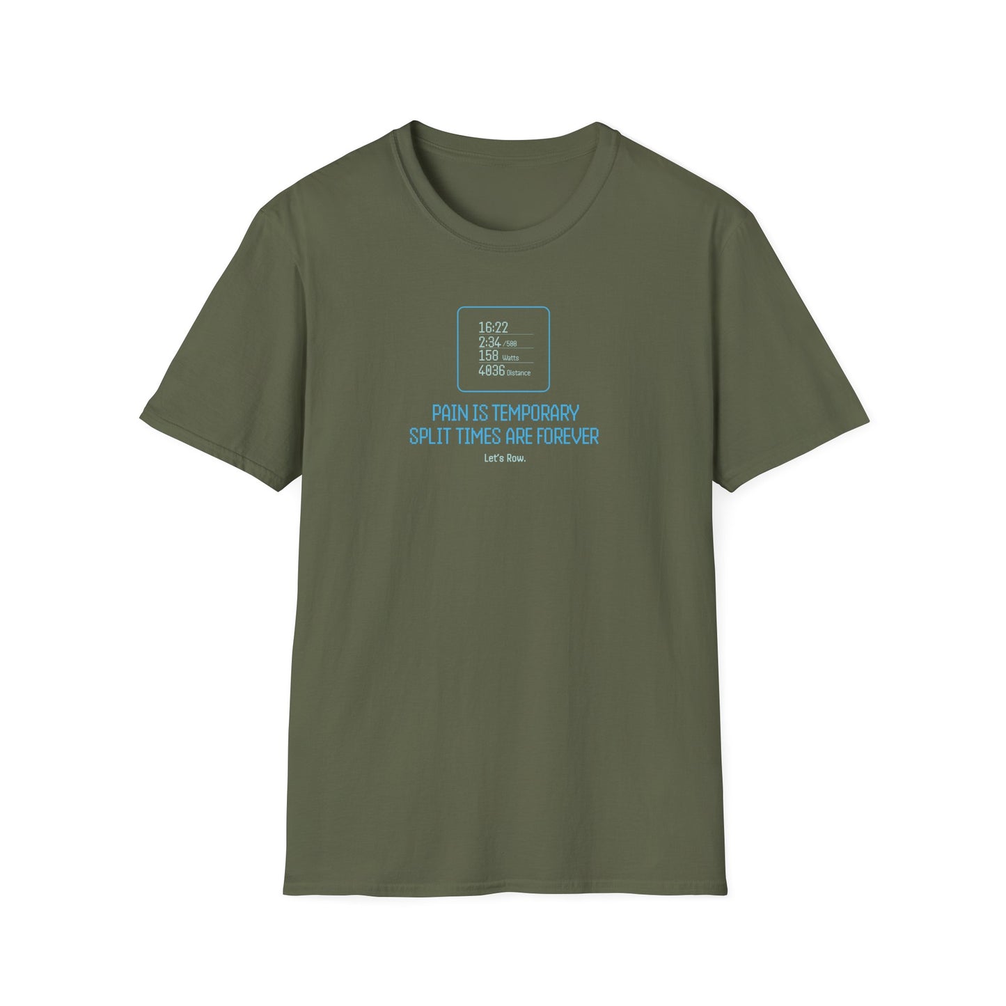 Pain Is Temporary — Split Time Edition | Premium Rowing Tee