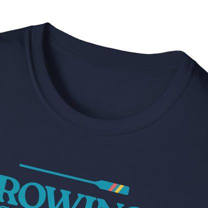 Rowing Gets You Wet — Stripe Oar Edition | Premium Rowing Tee