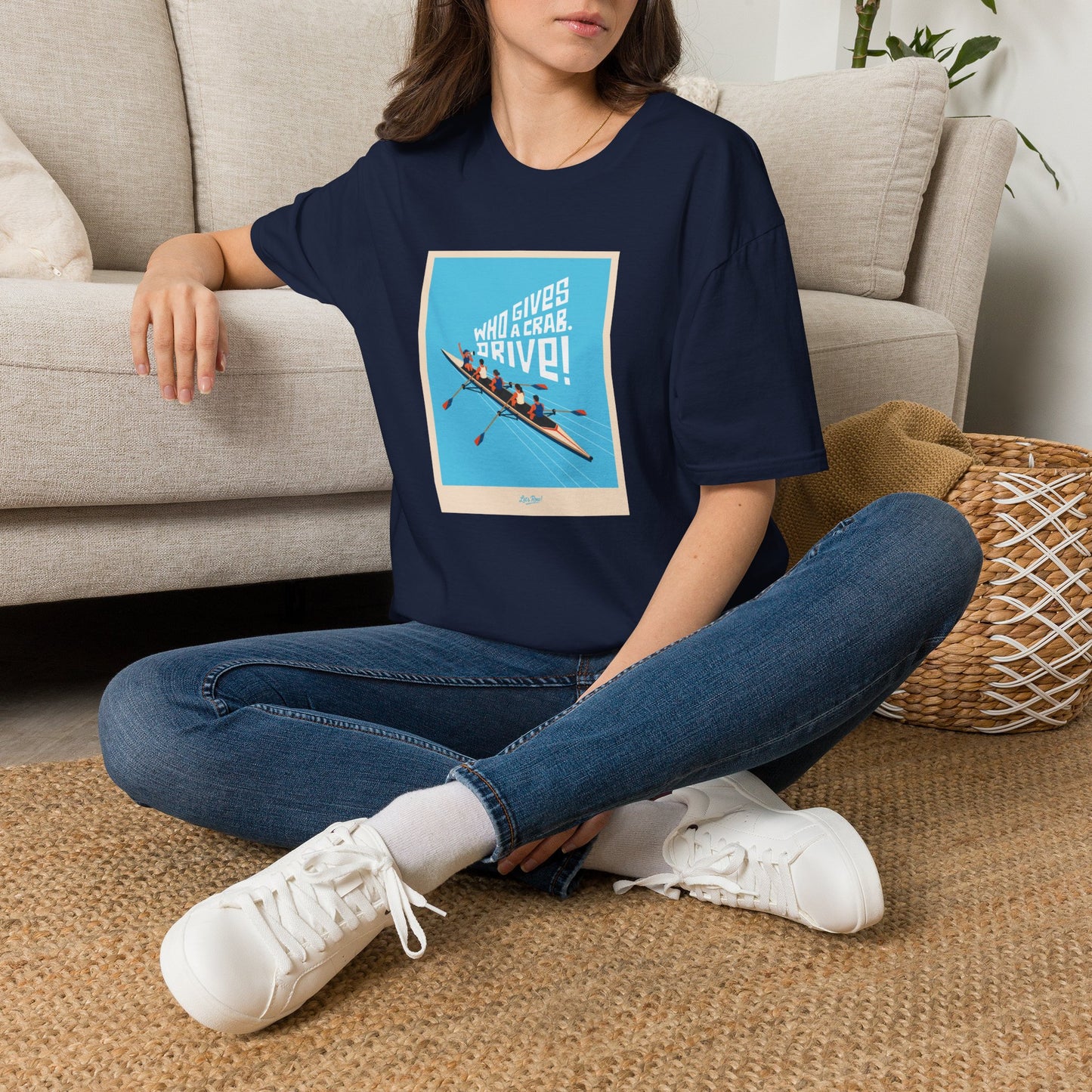 Who Gives a Crab. Drive! | Premium Rowing Tee