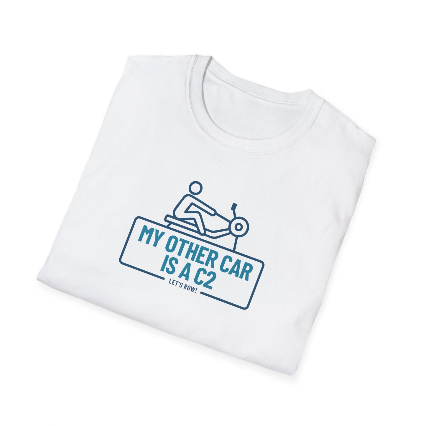 My Other Car Is an Erg — Badge Line Edition | Premium Rowing Tee